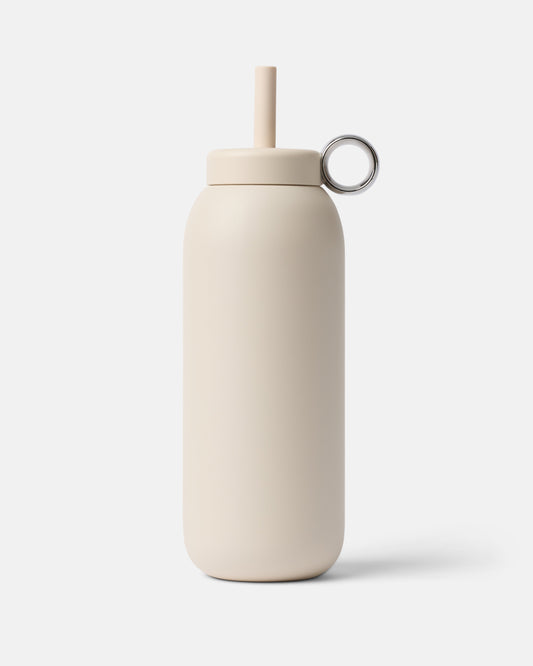 Stainless Straw Cap 32oz Almond