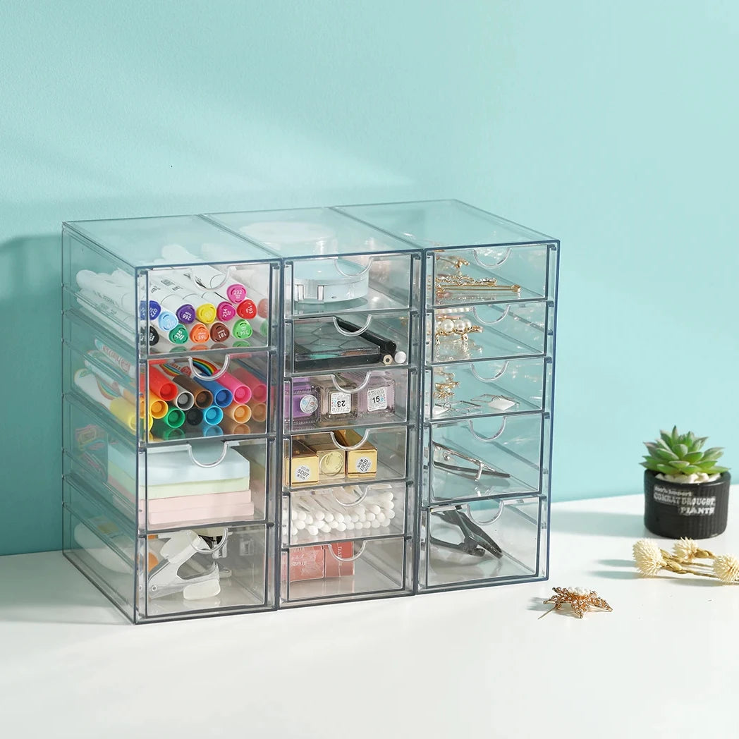 4 5 6 Tier Drawers Clear Acrylic Drawer Storage