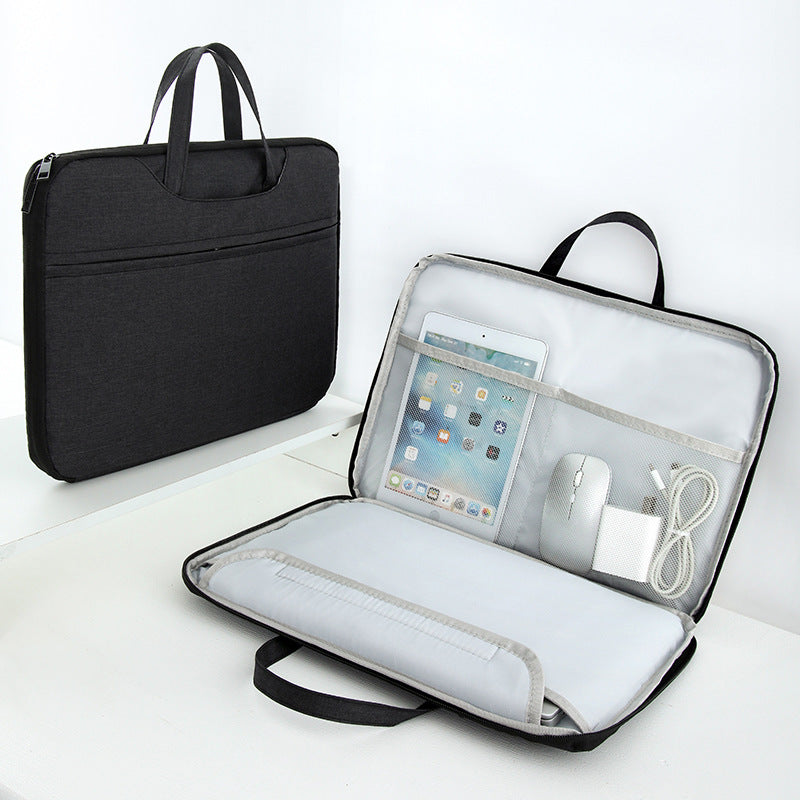 Laptop Organizer Bag With Multiple Compartments Portable Electronic Accessories