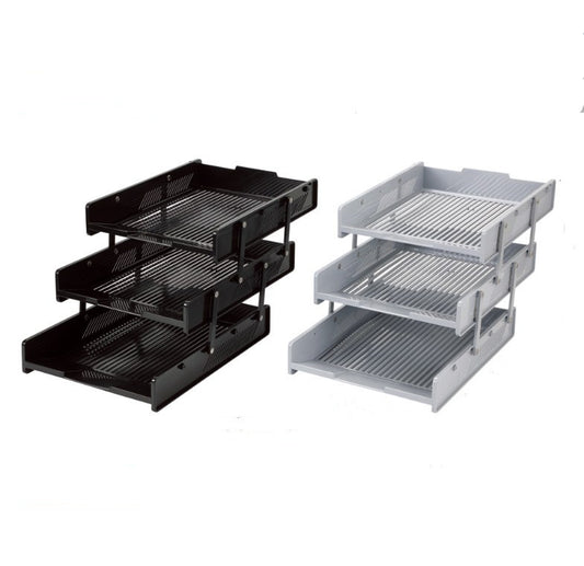 Us 6033 Pulling Office File Tray 3 Layers Plastic Letter