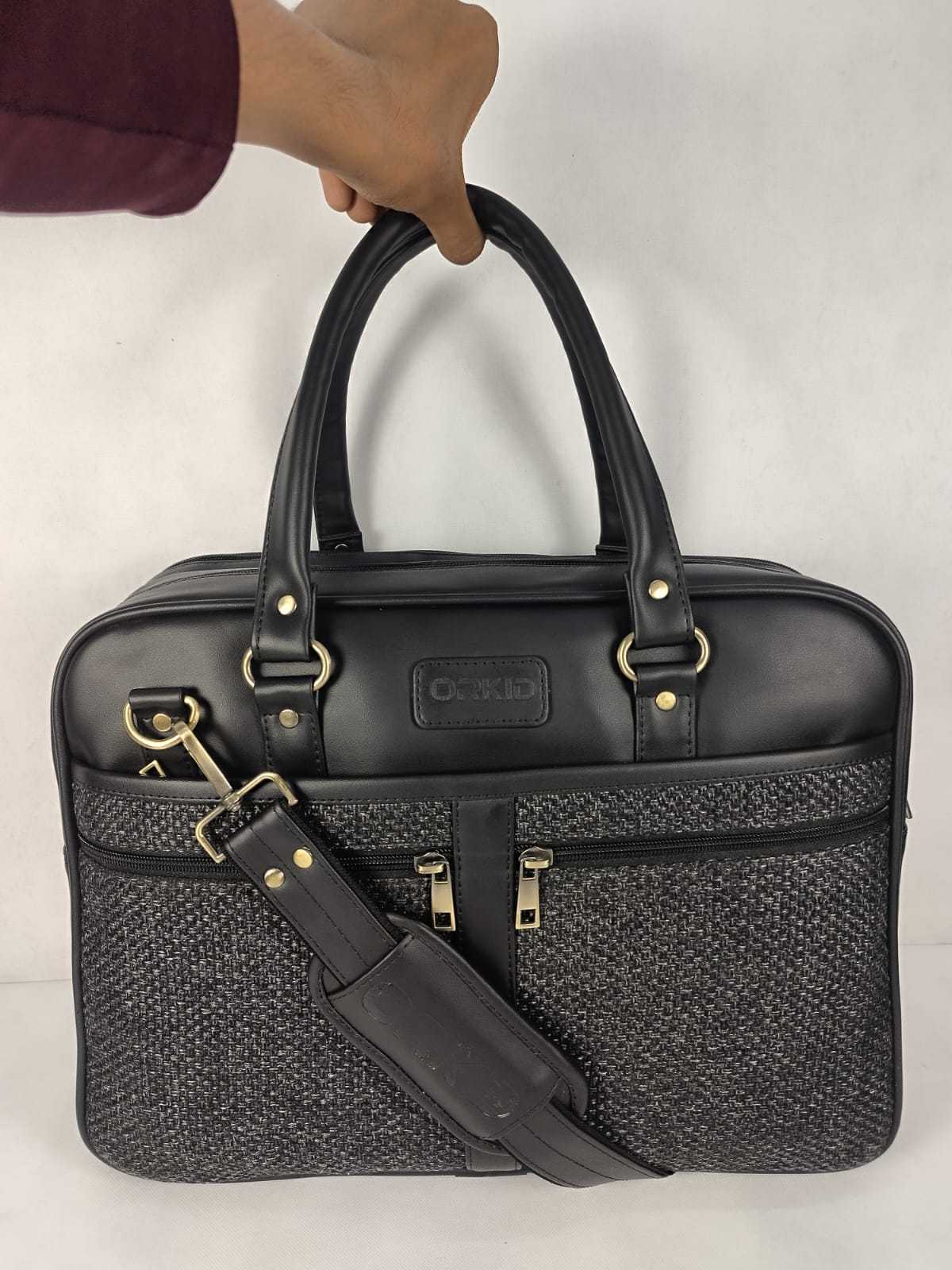 Genuine Leather Laptop Briefcase Business Portfolio Soft Bag Large
